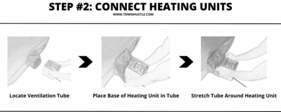 step 2: connect heating units